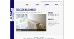 Desktop Screenshot of kraft-haustechnik.com